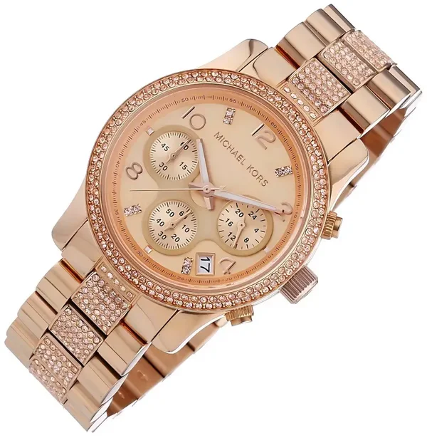 Montre Femme Michael Kors Runway MK5827 acier or rose