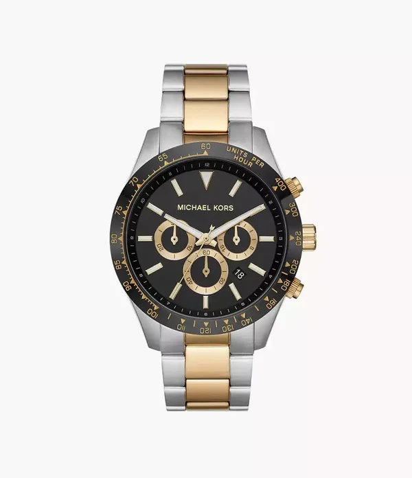 Montre Michael Kors Homme MK8784 chronographe en acier inoxydable, bicolore