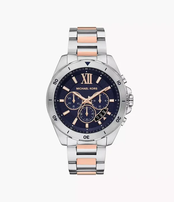 Montre Michael Kors Homme MK9065 cadran noir Bracelet Bicolore