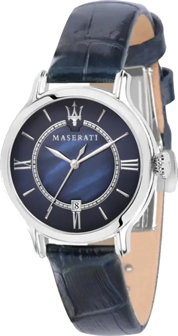 Montre Femme Maserati Epoca R8851118502 Quartz bracelet cuir bleu