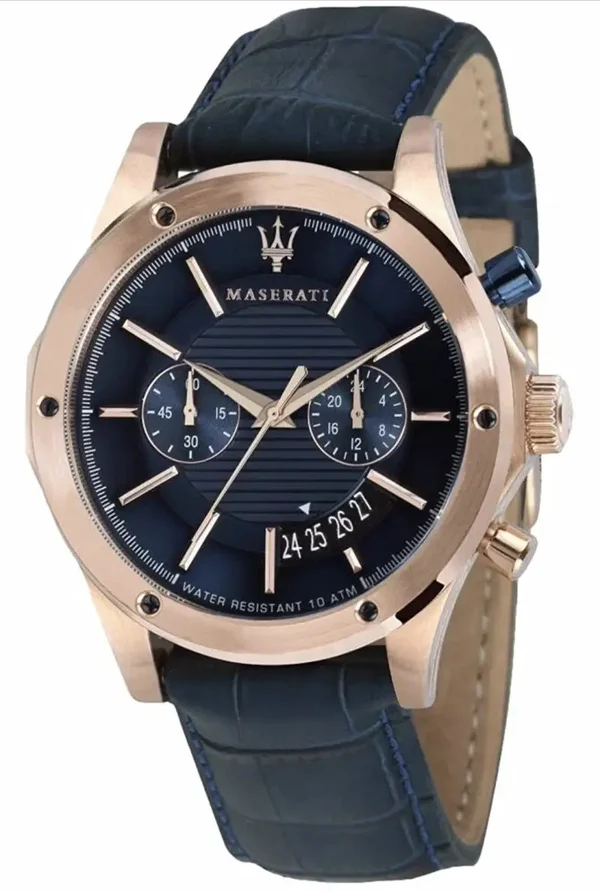 Montre Homme Maserati Circuito Chronographe Bracelet Cuir Bleu R8871627002