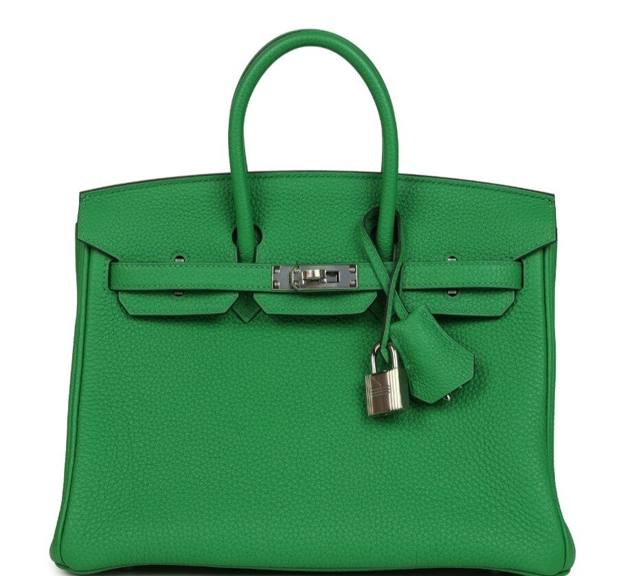 Hermes Birkin 25 Bambou Verso Togo Palladium Hardware