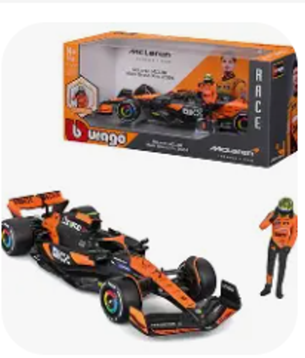 McLaren MCL38 1:24 met Driver – Bburago Modelauto (McLaren F1 Team)