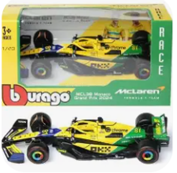 McLaren MCL38 Monaco GP 2024 – Bburago 1:43 Modelauto
