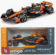 McLaren MCL38 Miami GP 2024 – Bburago 1:43 Modelauto