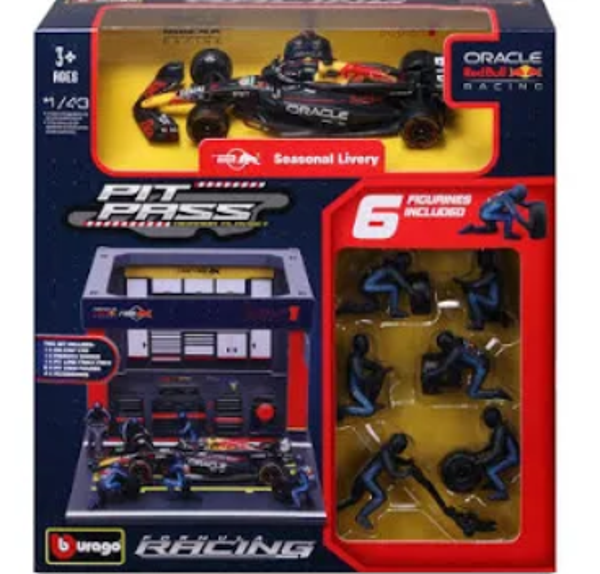 Bburago Red Bull Racing Pit Stop Set – Sergio Pérez #11 (1:43)