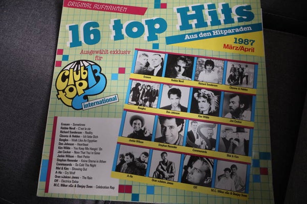 Club top 13 TOP HITS aus den Hitparaden 1987 März/April  -  12" Vinyl LP Album
