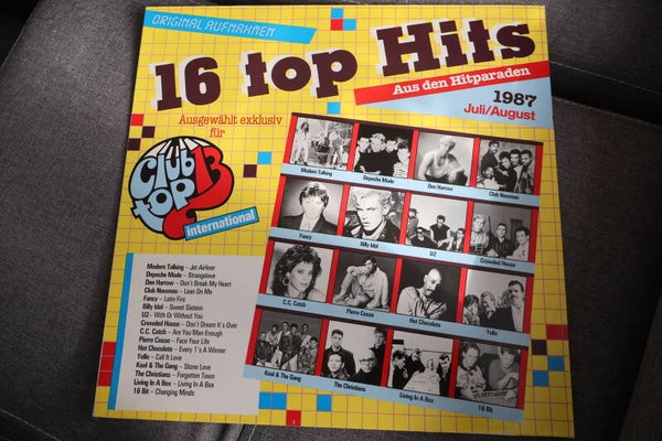 Club top 13 TOP HITS aus den Hitparaden 1987 Juli/August  -  12" Vinyl LP Album
