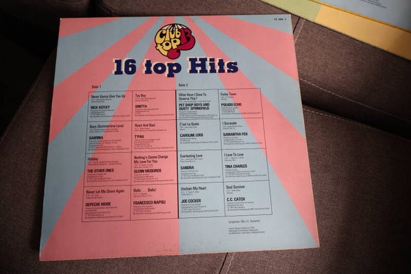 Club top 13 TOP HITS aus den Hitparaden 1987 November / Dezember -  12" Vinyl LP Album