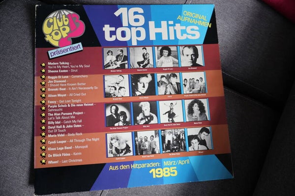 Club top 13 TOP HITS aus den International 1985  März / April -  12" Vinyl LP Album