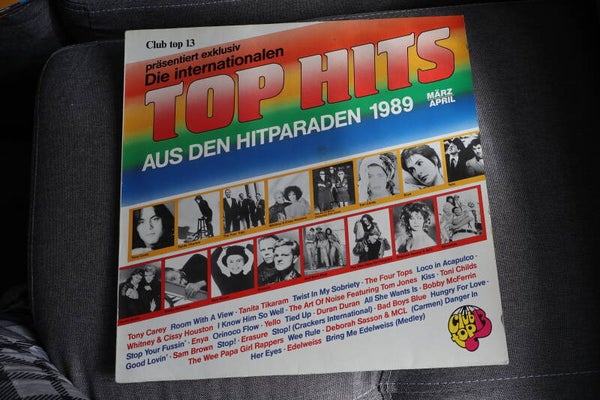 Club top 13 TOP HITS aus den Hitparaden 1989 März/April 12" Vinyl LP Album