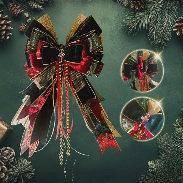 Christmas Tree Bow Toppers