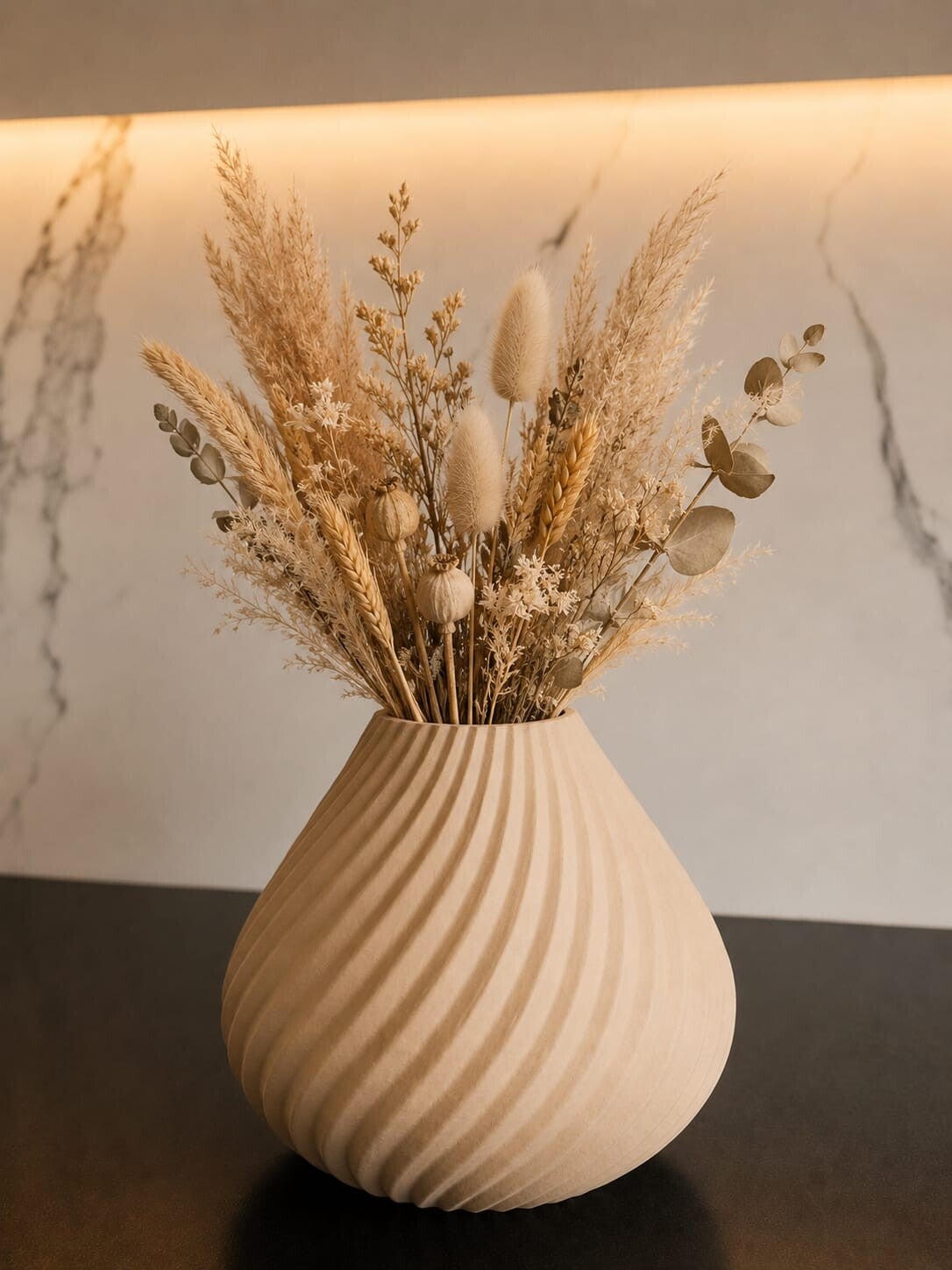 Sand Spiral Vase