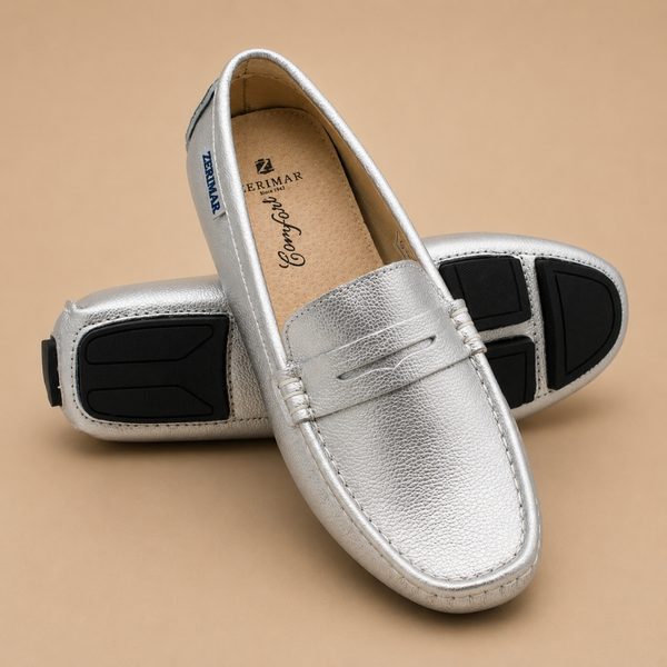 Mocassins métalissés