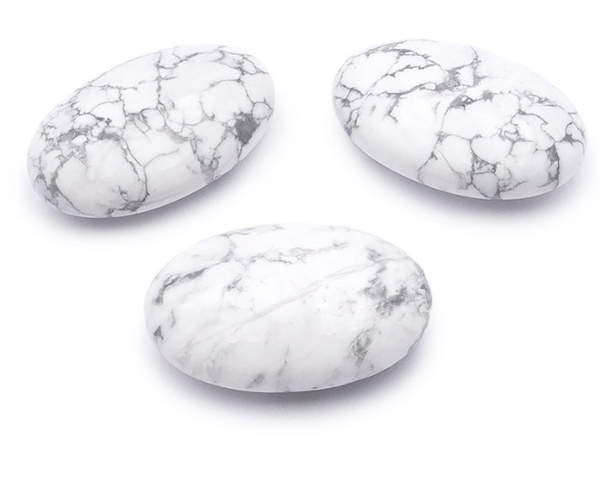Galet Howlite Blanche A