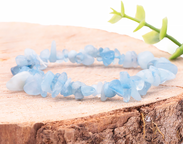 Bracelet baroque Aigue Marine du Brésil AA