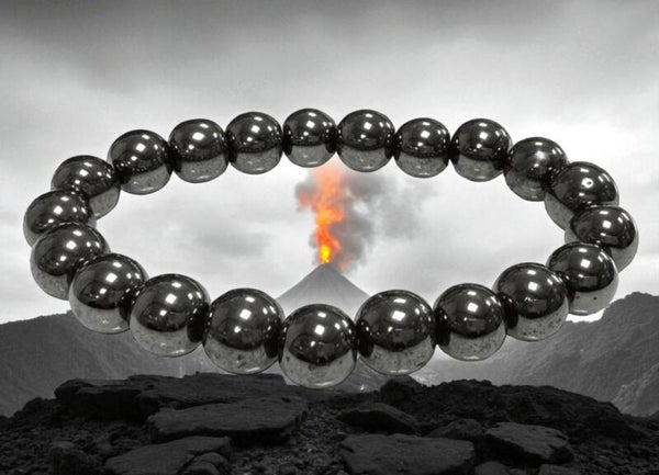 Bracelet perles Hematite 10mm