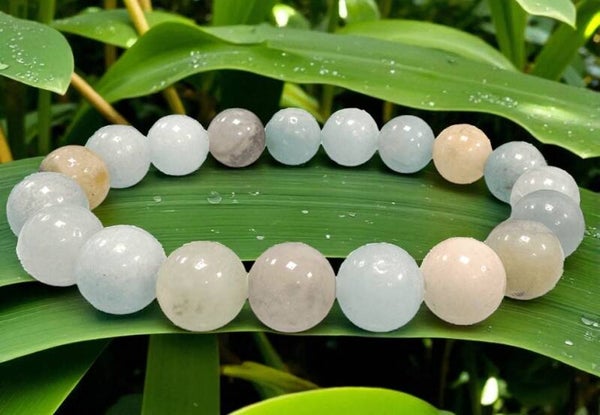 Bracelet Amazonite Multicolore perles 10mm