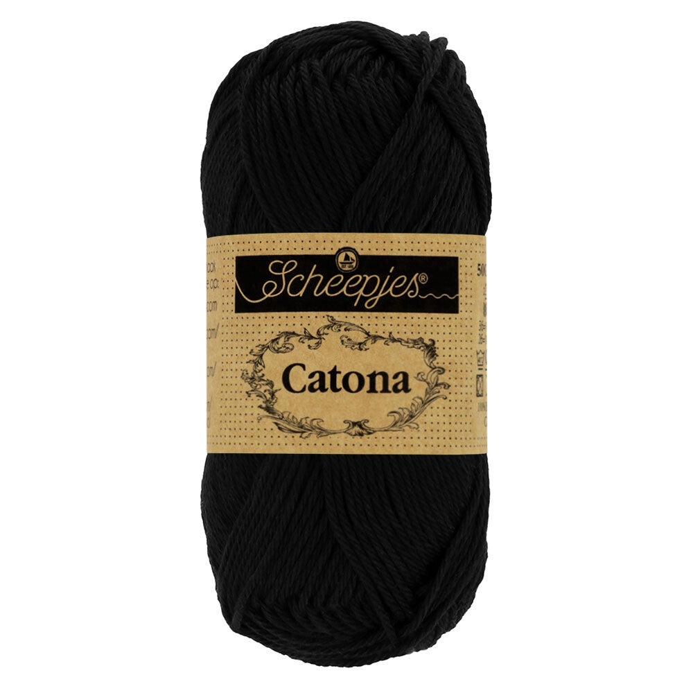 Scheepjes Catona 50 gram - Jet Black