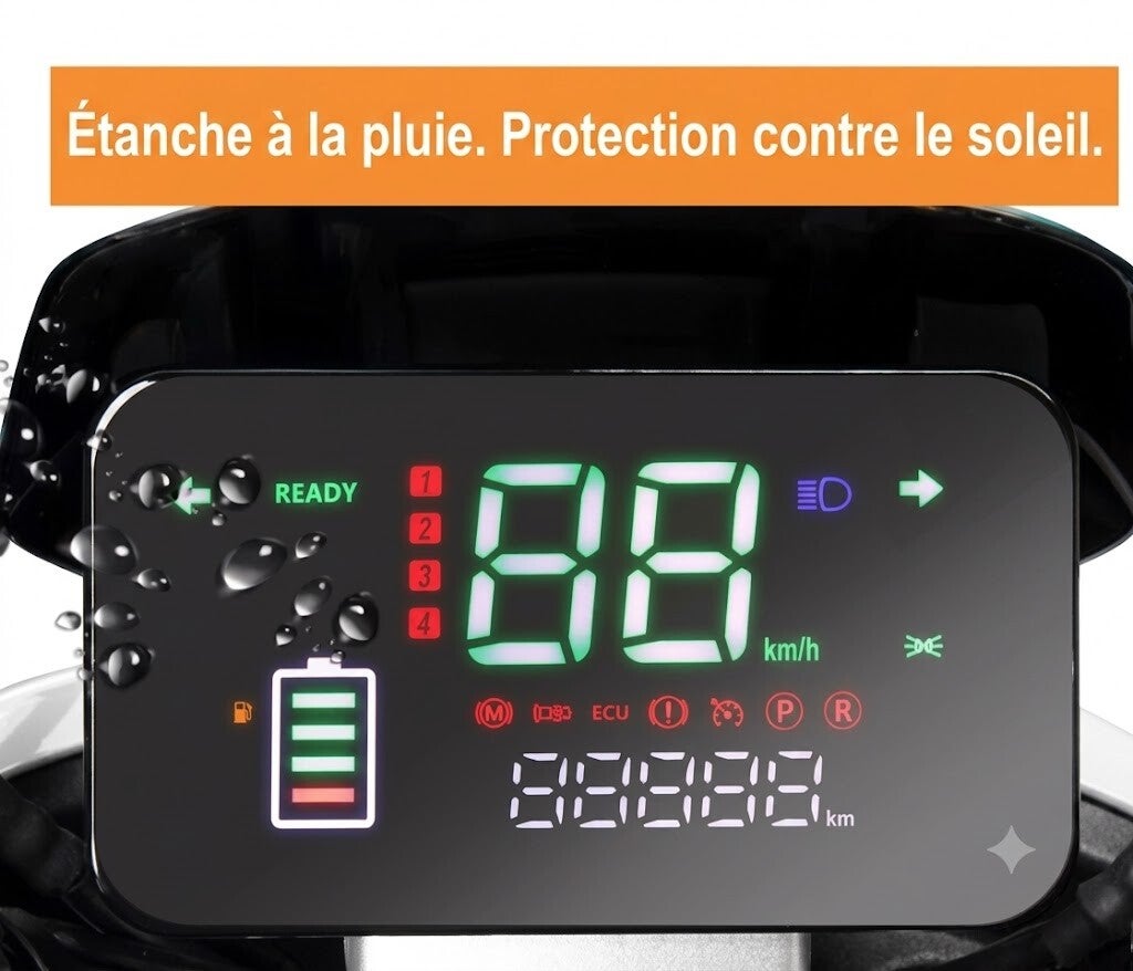 Compteur de vitesse numérique, panneau de commande d'instrument multi-tension étanche