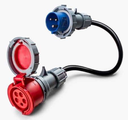 16A 5 pôles vers 16A 3 pôles adaptateur CEE