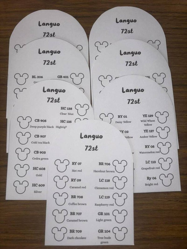 Kleurkaarten Languo 72st