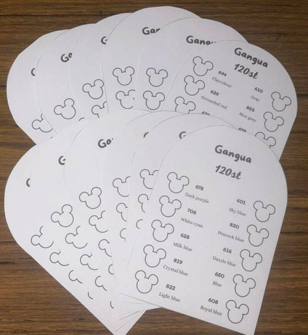 Kleurkaarten Gangua 120st