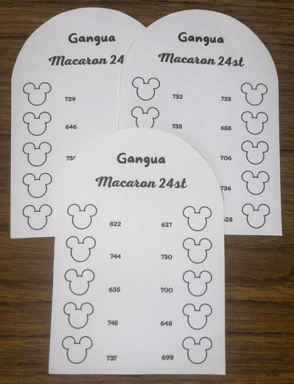 Kleurkaarten Gangua Macaron 24st