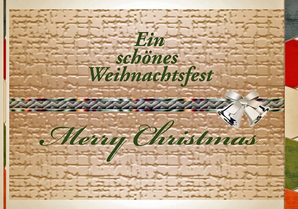 Klappkarte "Weihnachten 27" mit Briefumschlag aus Kraftpapier