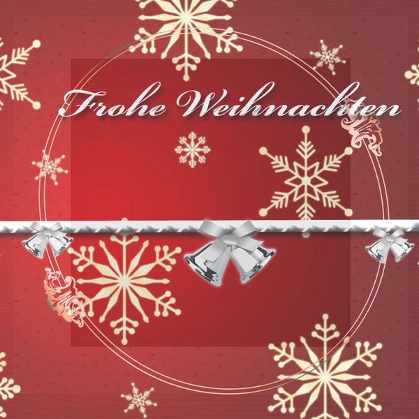 Klappkarte "Weihnachten 28" mit Briefumschlag aus Kraftpapier