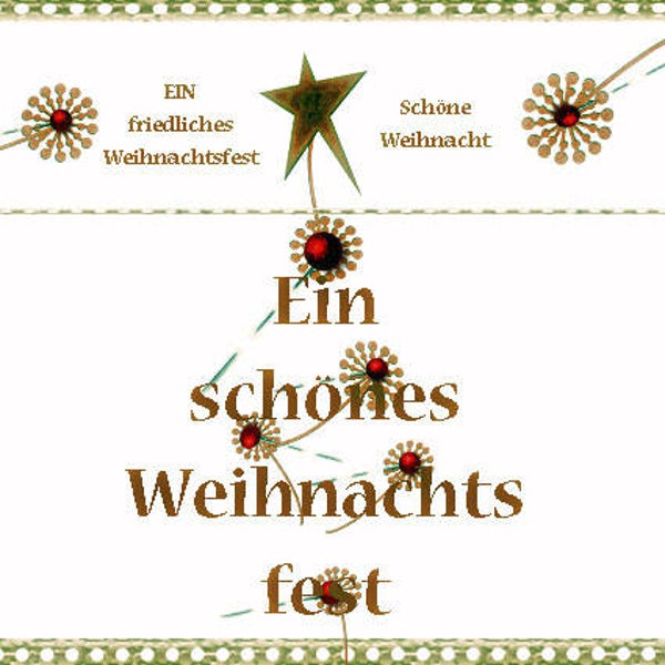 Klappkarte "Weihnachten 31" mit Briefumschlag aus Kraftpapier