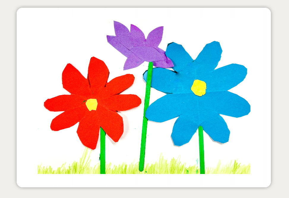 Wenskaart Bloementuin - set van 10 dubbele wenskaarten met envelop