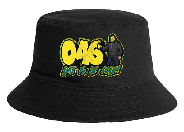 046 dat is de code! bucket hat