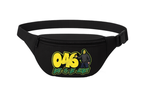046 dat is de code! fanny pack