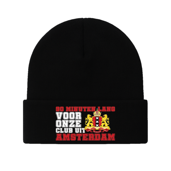 90 minuten lang voor onze club uit Amsterdam beanie