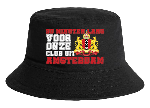 90 minuten lang voor onze club uit Amsterdam bucket hat
