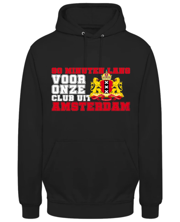 90 minuten lang voor onze club uit Amsterdam Hoodie
