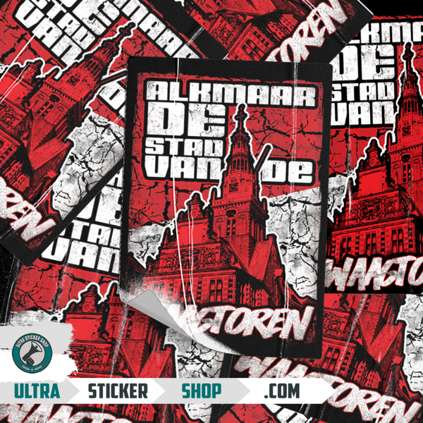 Alkmaar de stad van de Waagtoren stickers