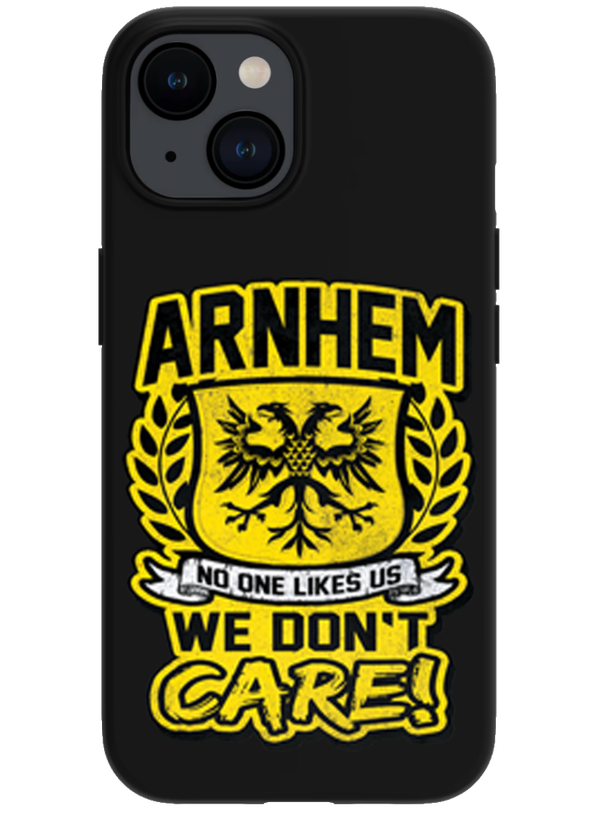 Arnhem No one likes us we don't care telefoonhoesje Iphone
