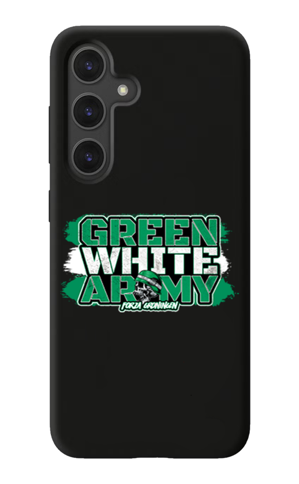 Green white army telefoonhoesje Samsung