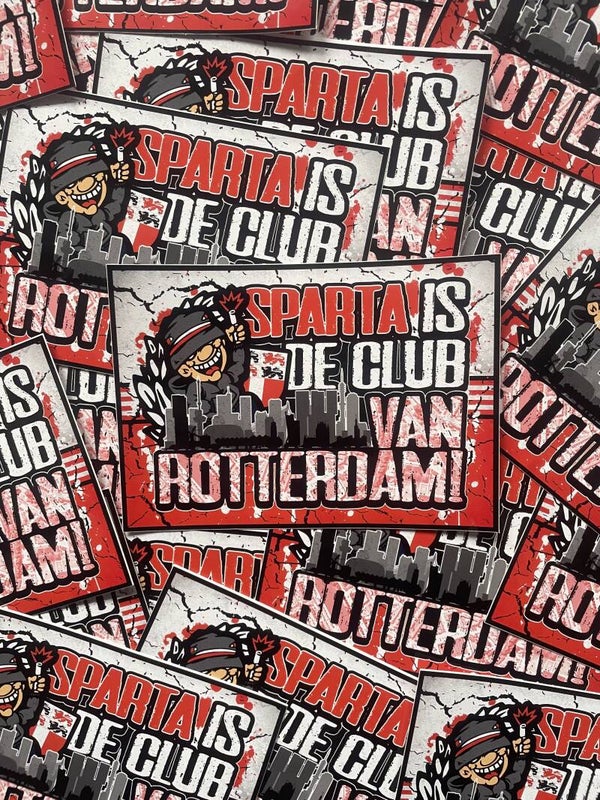 Sparta is de club van Rotterdam XXL stickers
