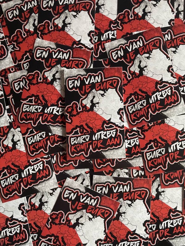 En van je Euro Euro Utreg komt dr aan stickers