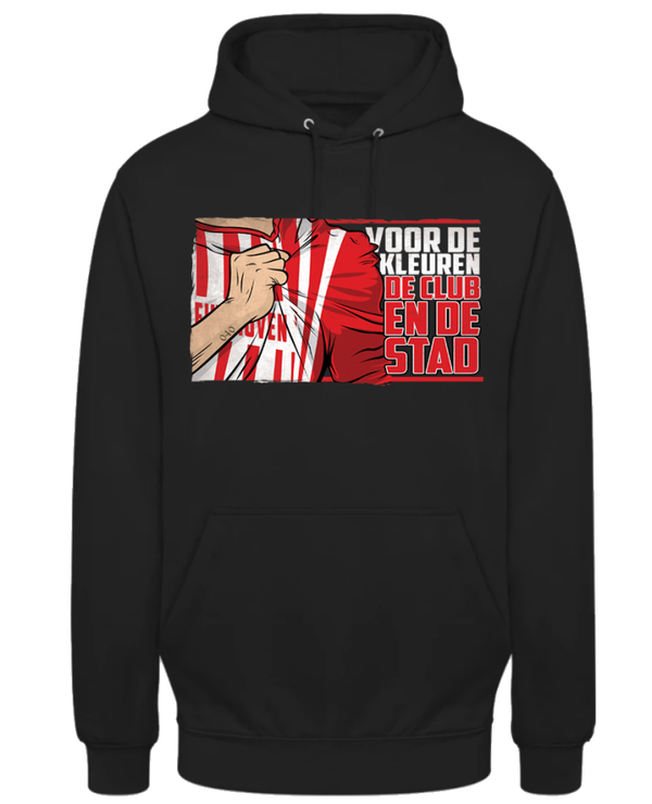 Voor de kleuren de club en de stad Hoodie
