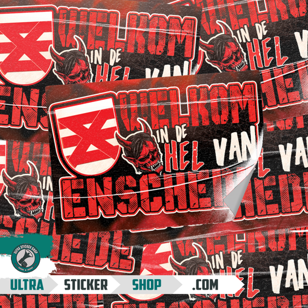 Welkom in de hel van Enschede stickers