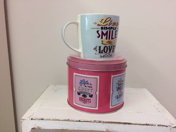 thee/koffie blik en beker