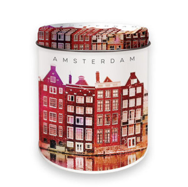 Amsterdam Gevels Blik + 8 Roomboter Stroopwafels