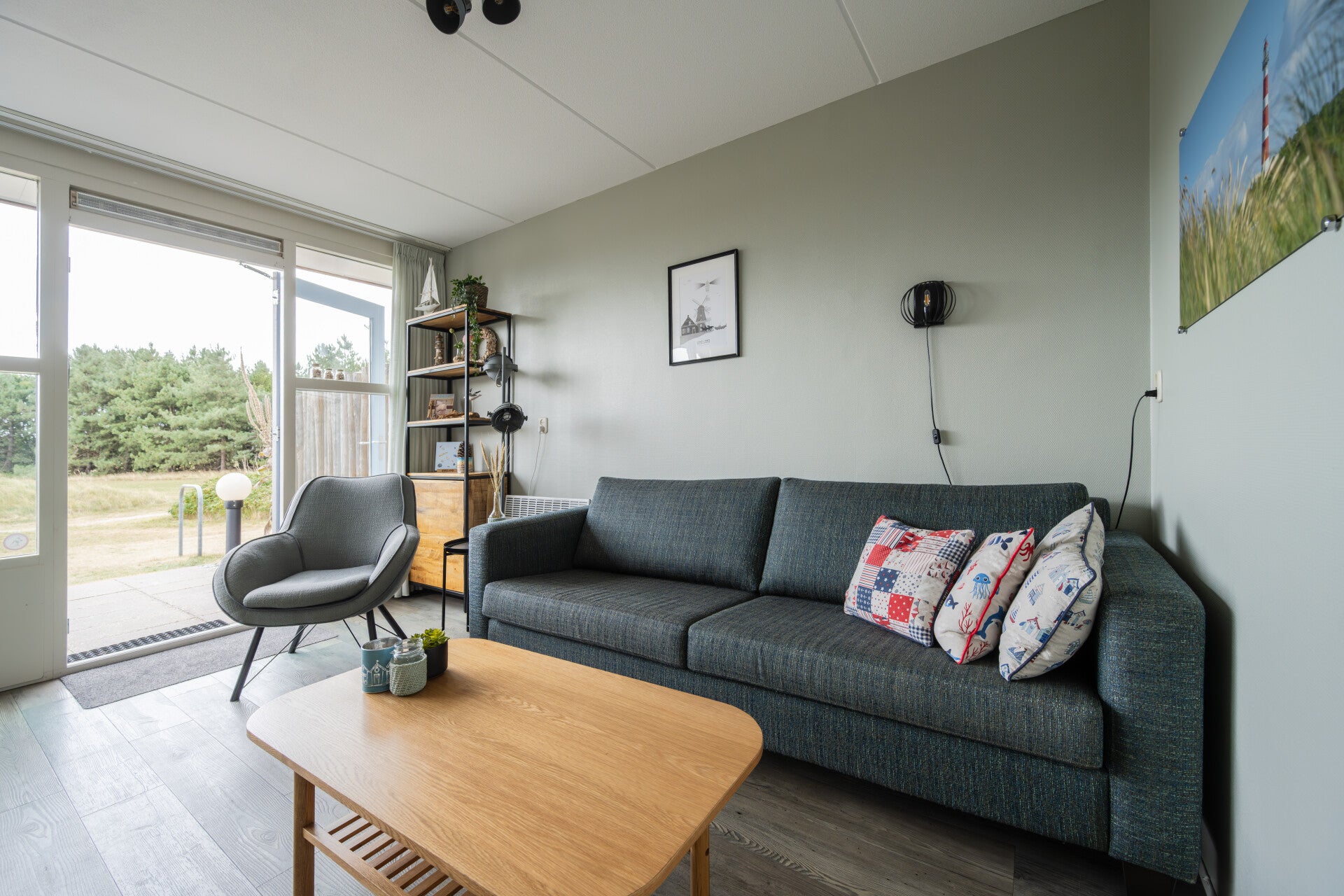 Comfortabel interieur van een appartement in De Vleijenhof op Ameland