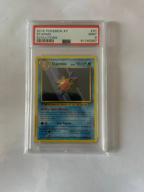 Starmie 2016 Pokémon XY Evolutions PSA 9