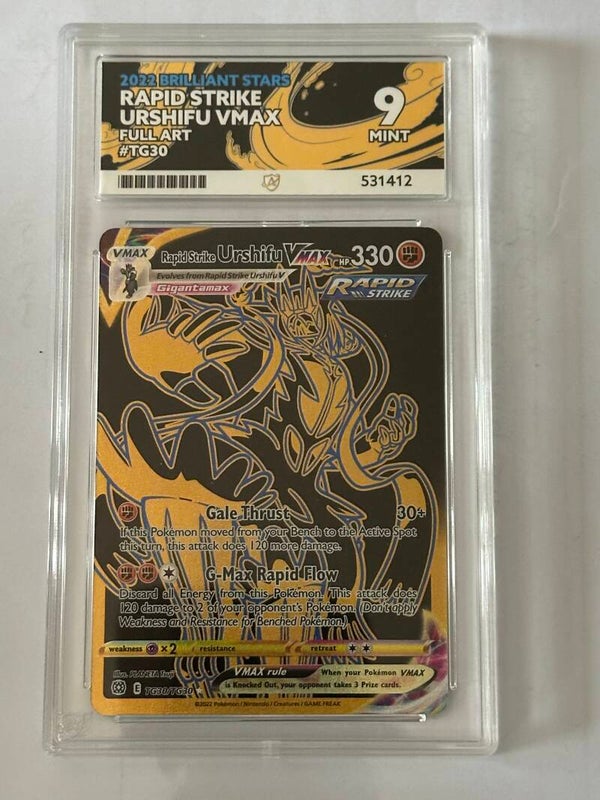 Rapid Strike Urshifu VMAX (Full Art) 2022 Pokémon Sword & Shield: Brilliant Stars - Trainer Gallery ACE 9 MINT