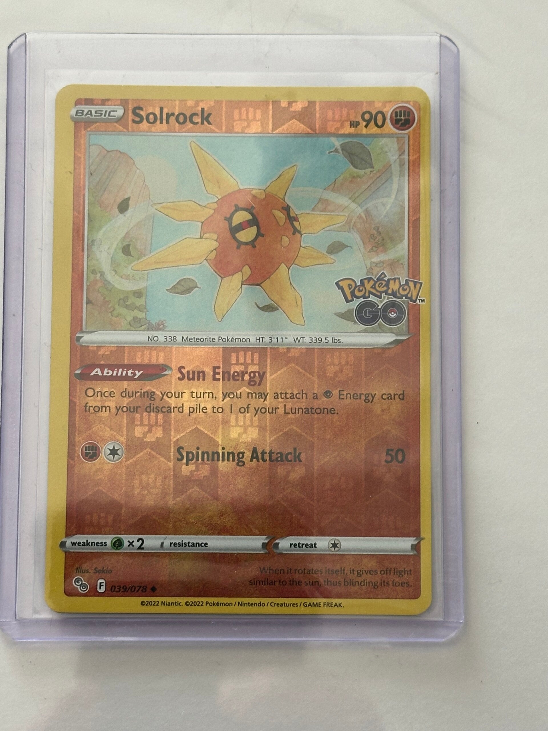 Solrock 039/078 - Pokémon GO Expansion (Reverse Holo)